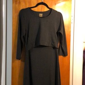 Pip & Vine 3/4 Length Sleeve Nursing Dress